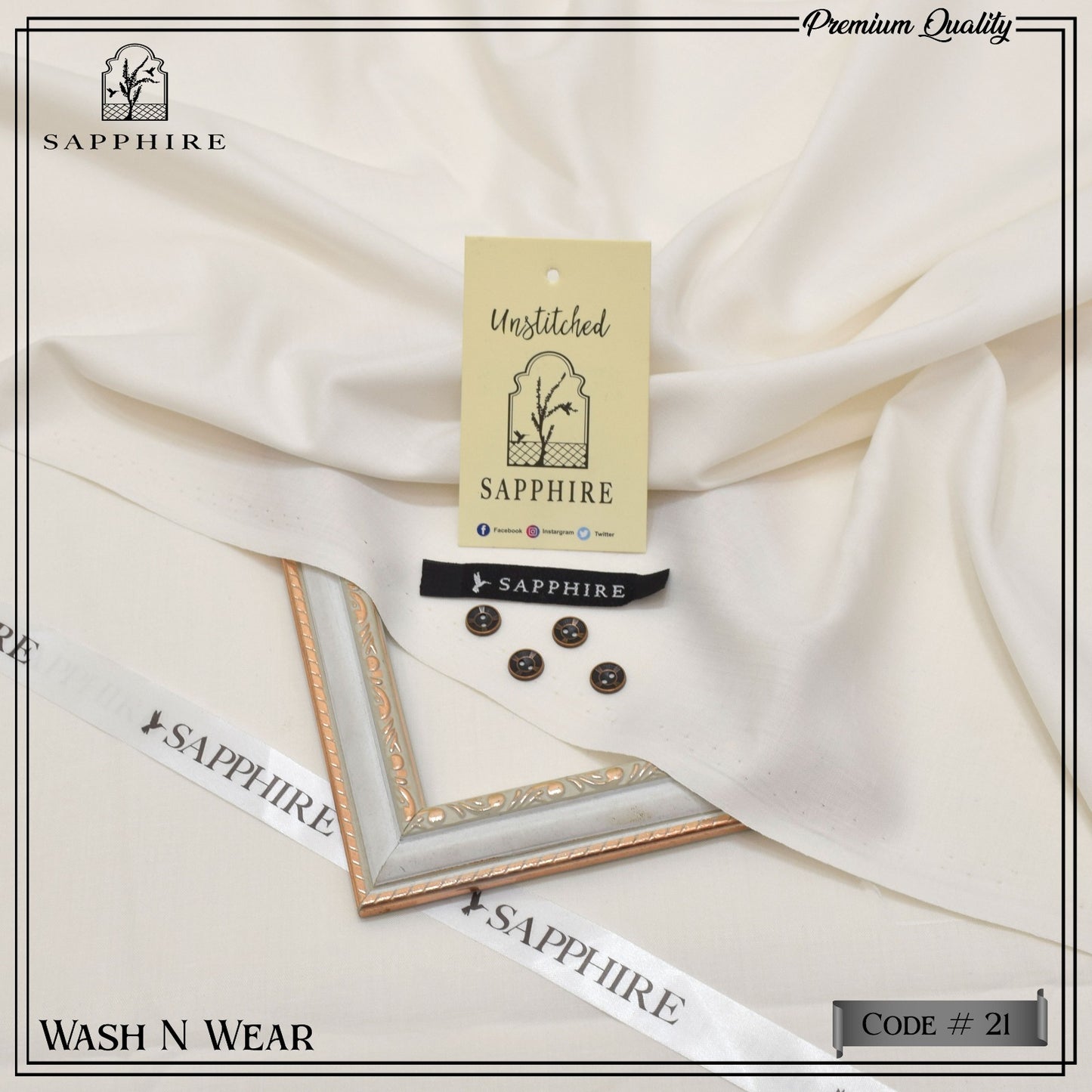 SAPPHIRE MEN`S WASHING WEAR UNSTICHED